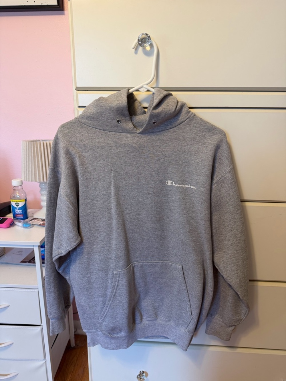 Champion Women’s Gray Pullover Hoodie Sweatshirt